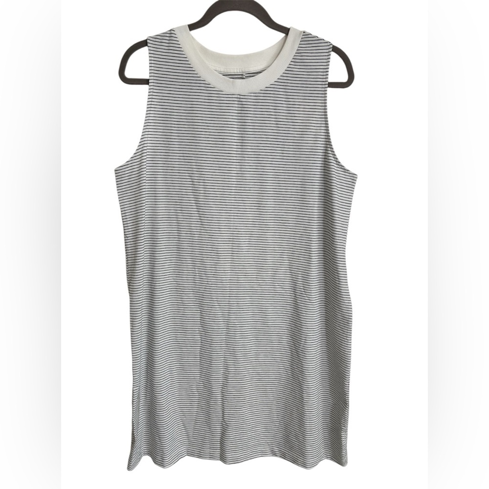 Target A New Day Black and White Striped Sleeveless Tank Dress Top